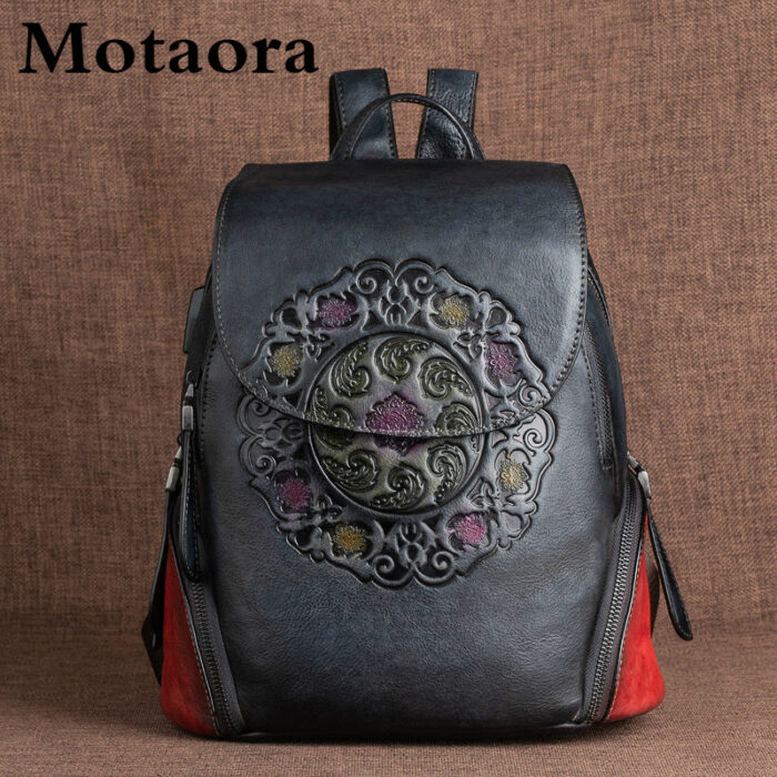 MOTAORA Retro Women Backpack WBPM8901 - Image 2